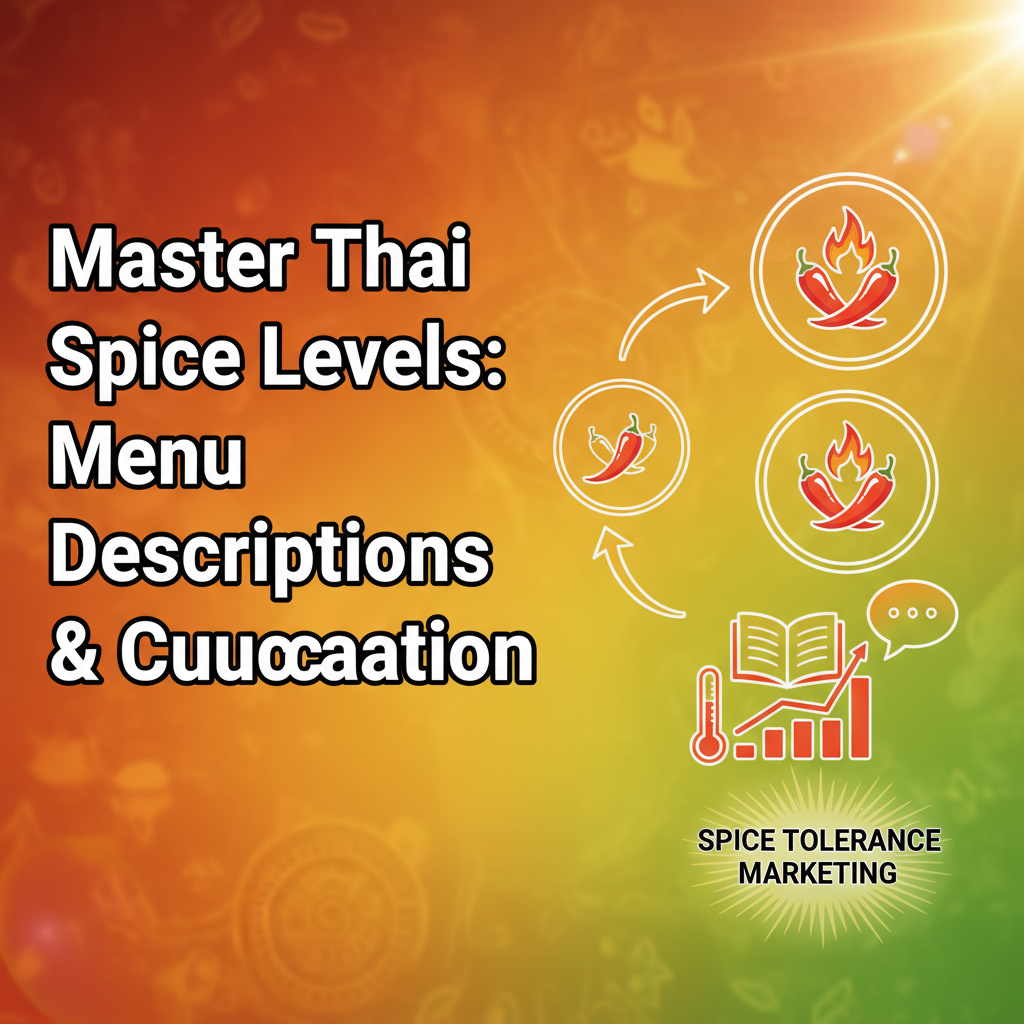 Master Thai Spice Levels: Menu Descriptions & Customer Education