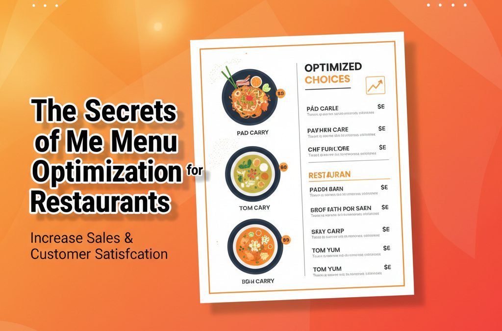 Thai Restaurant Menu Optimization: Boost Sales with Best Dishes